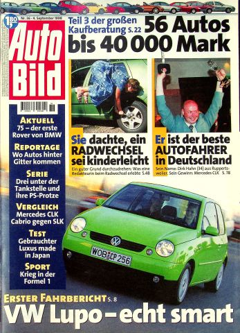 Deckblatt Auto Bild (36/1998)